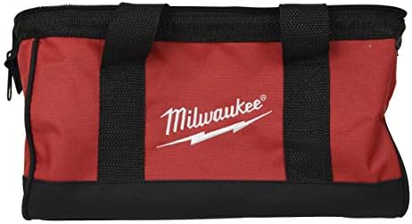 Milwaukee 13 polegadas x 7 polegadas x 7 polegadas Red e Black Canvas Saco