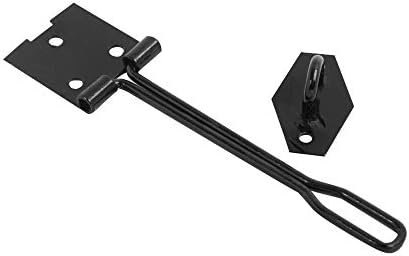 24 x HASP de aço preto e tipo de fio básico para trancas de almofada 125mm