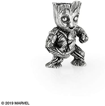 Royal Selangor Hand acabado Marvel Collection Pewter Groot Mini Feliz presente