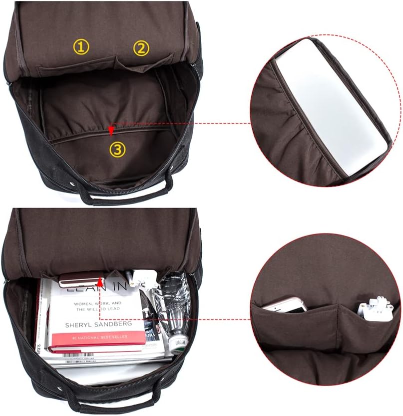 Messenger Bag for Men Canvas Sling Bag Crossbody Backpack Laptop Bolsa de ombro para caminhadas Daypacks Escola de Viagem Tática Casual
