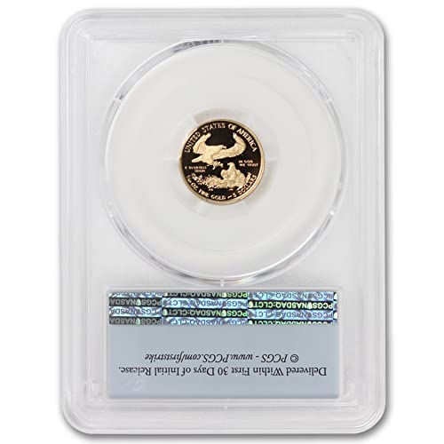 2021 W 1/10 oz Proof Gold American Eagle PR-70 Deep Cameo por Mint State Gold $ 5 PR70DCAM PCGS