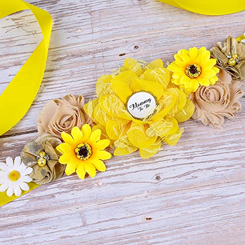 Lucky Summer Summer Baby Shower Maternity Sash Mommy para ser papai para ser pinos de corpete Defina o suporte da foto do cinto de