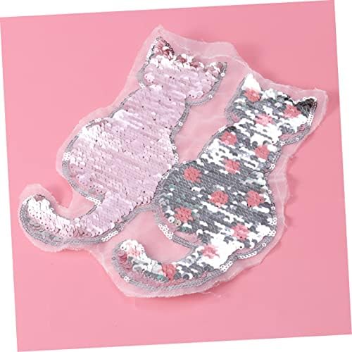 Favomoto 2pcs flash flash flash stickers stickers glitter apliques lantejas de roupas de roupas bordando roupas roupas