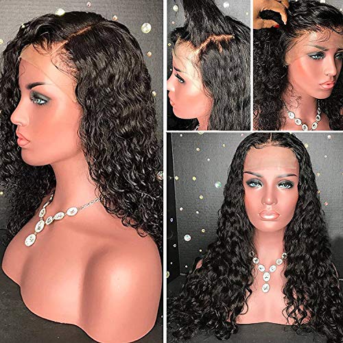 Yms GlUless Wigs Full Wigs Human Human para mulheres negras não processadas perucas de cabelo virgem cacha