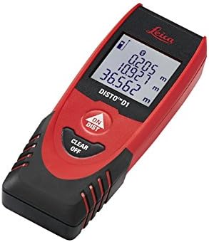 Medida de distância a laser de 120 pés de Leica Dito com Bluetooth 4.0, preto/vermelho