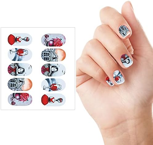 Adesivos de unhas adesivos de personagem adesivos impermeabilizados pequenos adesivos de jóias de flores unhas decoração de