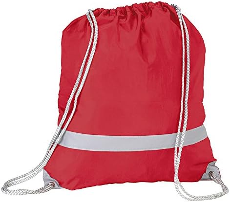 Ebuygb Pack of 10 Bright High Visibiltion Reffortivestring Rucksack - Ótimo para viagens noturnas/escolares