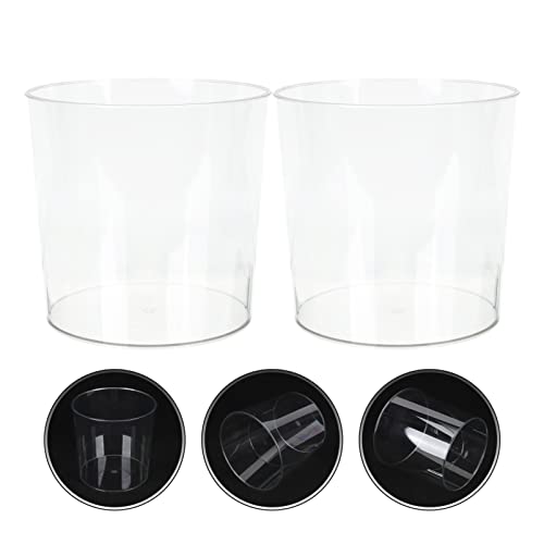 Lixo de lixo de cabilock bin lixo lixo lixo recipiente transparente contêiner 2pcs comprimido lixo lixo bin sundries