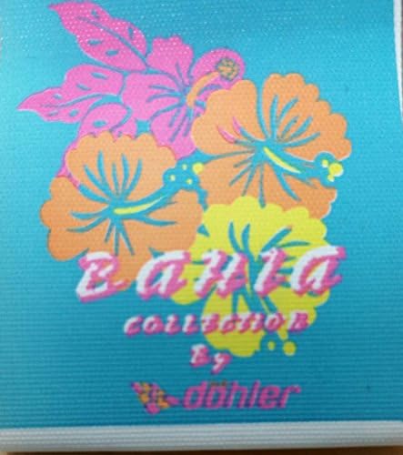 Coleção de Bahia por Dohler Floral & Stripes Velor Brasilian Beach Toard 30x60 polegadas