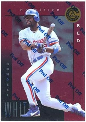 1998 Pinnacle Certified Red 73 RONDELL WHITE FALENTCY TEST EMPRIMENTO DE EXPOSIÇÃO DE ROOKIE - Cartões de beisebol