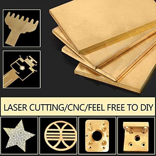 Folha de cobre de lençol de metal Nianxinn High Pureza para Metalworking Diy Arts Crafts 100x300mm/4x11,8 polegadas de espessura: