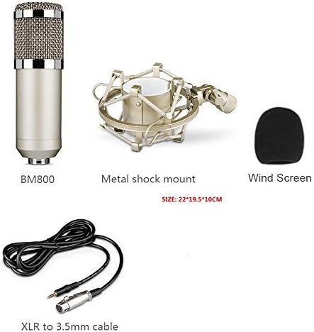 N/A Condenser Recording Studio Microfone para transmitir a colheita direcional cardioide pode fornecer efeitos claros