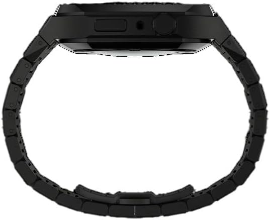 Cnhkau A nova capa de relógio de aço de titânio Strap for Apple Watch 45mm Banda de metal de luxo para iwatch Series 7 DIY Kit