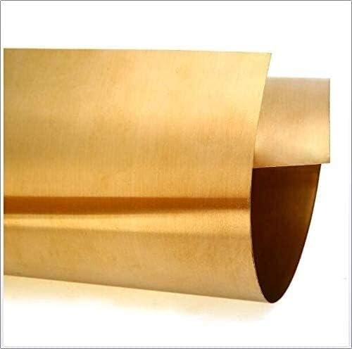 Placa de latão de umky 99,9% de cobre Cu Metal Folha Placa de folha T2 Alta pureza Rolo de papel alumínio, 200x1000mm, espessura
