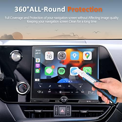 CDEFG Tempered Glass Screen Protector for 2022 2023 Lexus NX 250, NX 350, NX 350h and NX 350 F Sport 9.8 Touch Screen, Navigation