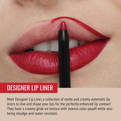 Lápis de Lip Line Liner, lips de designer desonesto, Lip Lip e Sharpiner, fosco, na imprensa