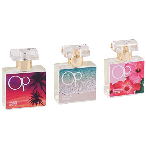 Coleção de presentes de fragrâncias de 3 peças do Ocean Pacific Women