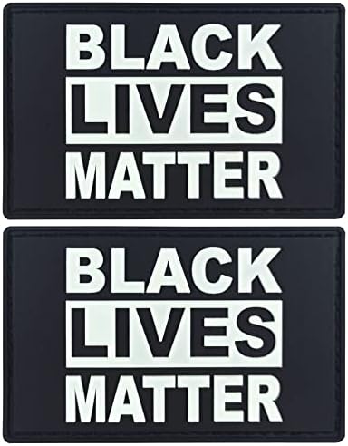 JBCD Black Lives Matter Sinalizador BLM Patch tático - gancho de borracha PVC e adesivo de loop patch