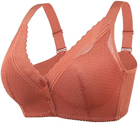 Bras de encerramento frontal para mulheres plus size sem arrue minimizador sutiã de cobertura completa flax flaw fit lace