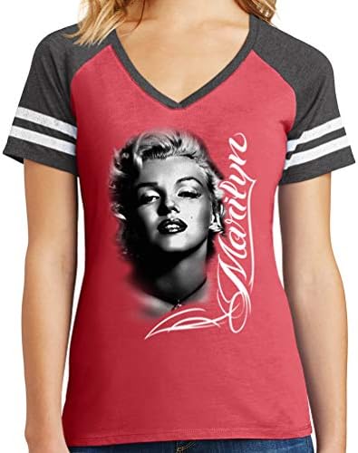 Senhoras Marilyn Monroe Black & White Sporty decote esportivo