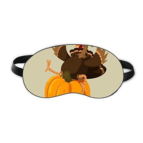 Feliz Dia de Ação de Graças Pumkin Pattern Sleep Eye Shield macia noturna capa de sombra