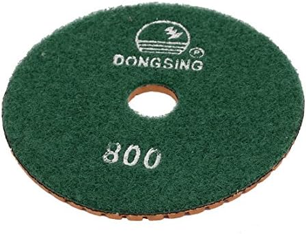 Aexit 800 abrasivos de grão de 4 polegadas DIA Diamante Wet Polishing Green escuro para Granit-E Modelo de mármore: