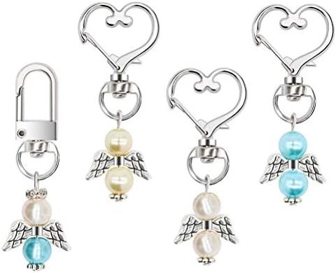 Partykindom 4pcs Angel Shapet Key Chain Rings Chave Pingentes Pingentes Pequenos Presentes para Decoração Para Decorações de