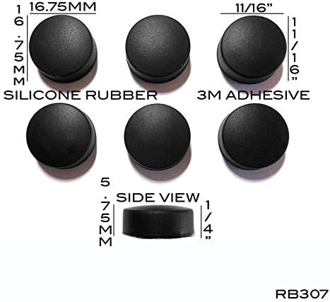 Vath auto adesivo Silicone Feet 16,75mm x 16,75 mm x 5,75 mm 6pcs [RB307]