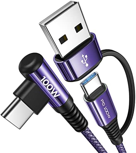 AinOpe USB C Cabo 100W 10ft 5A Tipo C Cabo de carregamento de carregamento rápido USBC para USBC Cabo de carregamento