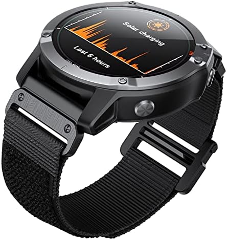 BDNJN PARA GARMIN BANDS BANDS FENIX 7X 6X PRO GPS 5X 3HR Descendente mk1 mk2 tira de velcro tira de velcro 26mm 26m