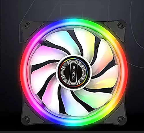 Uso do ventilador de caixa do computador RGB médio RGB em caixa de PC, sistema de resfriamento de computador, melhor solução de radiação