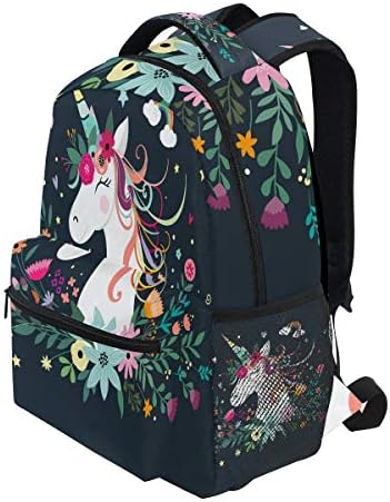 Mochilas de computador de unicórnio floral zzkko Backpacks Backpacks Bolsa de viagens Campo de camping Daypack