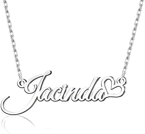 Colar de nomes personalizados colares de prata esterlina personalizados para mulheres colares de nomes personalizados presentes