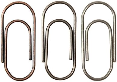 Mini Mini Paper Clips de Tim Holtz Idea-Eology, 48 por pacote, 5/8 polegadas, acabamentos antigos, TH92791