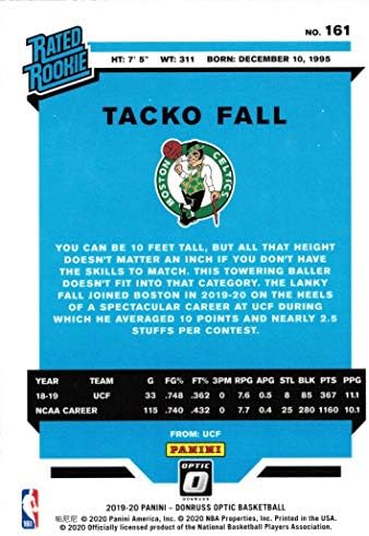 2019-20 Panini Donruss Optic Basketball 161 TACKO FALL ROOKIE CARD Boston Celtics