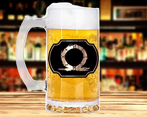 God of War Caneca Personalizada Cerveja Custom Steins caneca Gamer caneca vidro de vidro Tankard Gamer Presente 210/0.5L/17