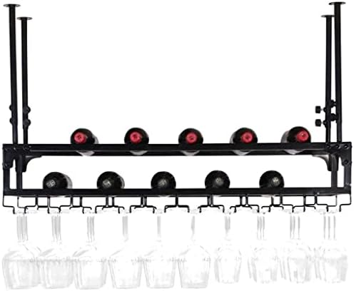 Exibição de vinho FOVKP, prateleiras criativas de exibição de vinho, exibição de armazenamento de vinhos rack rack pendurado