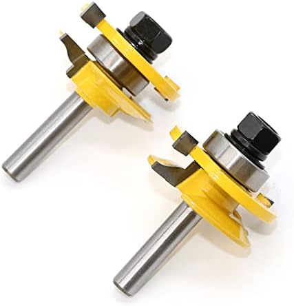 Cortador de moagem de superfície 8mm Haste 2pcs Passo de porta Mortise e gabinete de porta de porta de dezon