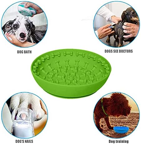 Chuchen Silicone Dog Distribuidor de placas de placa de alimentação lenta Anti -sufocante Pet Pet Lick Lick Mat Cup