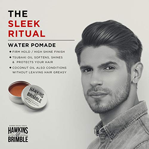 Hawkins & Brimble Mens Pomada de água 100ml/3,4 fl oz - estilo/higiene de cabelo à base de H2O | High Shine Firm Hold