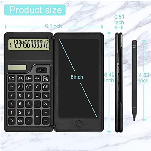Calculadoras de quul calculadoras de área de trabalho padrão de 12 dígitos com o tablet de escrita e a bateria dupla energia
