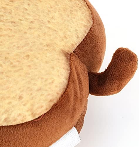 Katutude Toast Breadhrow, comida engraçada de brinquedo de pelúcia recheada, travesseiro pequeno de expressão facial fofa