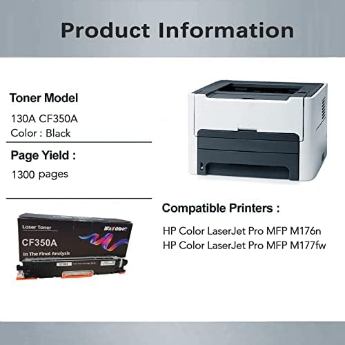 Substituição do cartucho de toner compatível com ifatoinc para HP 130A CF350A HP MFP-M176N MFP-M177FW