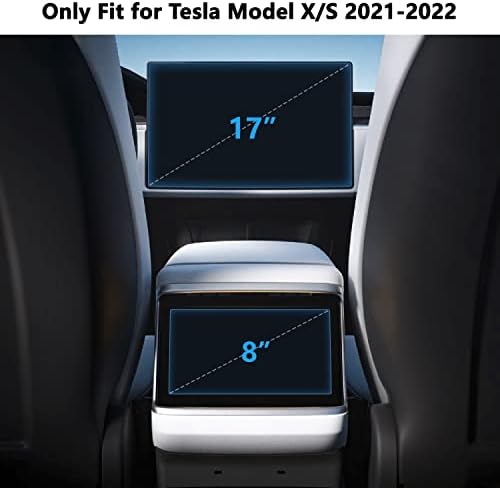 Protetor de tela anti-Glare HPAIR para Tesla Model S/X 2022 2021 Vidro temperado refrescado 9H Anti-arranhão e acessórios da tela