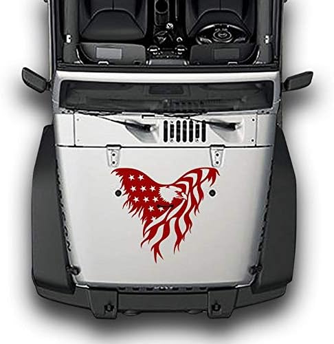 Bubbles projeta Eagle US Bandle Hood Decalter Sticker Vinil Compatível com Jeep Wrangler JK