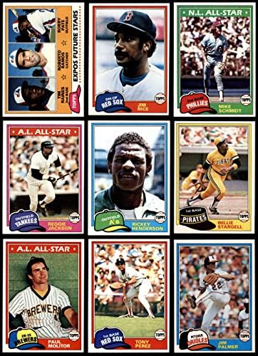 1981 Topps Baseball Complete Conjunto NM