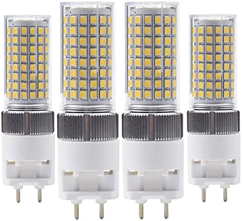 4-Pack 16W G12 lâmpada de lâmpada LED Lâmpada de alça de metal de 2 pinos LED LED Bulbo decorativo, luz neutra 4000K,