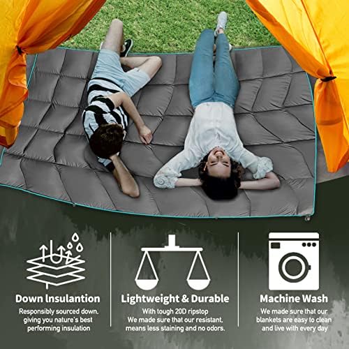 Campo de acampamento inchado ao ar livre, luz leve para baixo acampamento imprimido alternativo para grande hammock de hammock