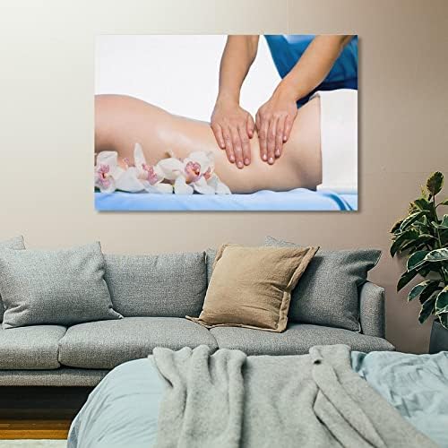 Poster de salão de beleza Massagem corporal Cuidado com a pele de beleza Cartaz para o gestão da pele Poster Pintura de arte de