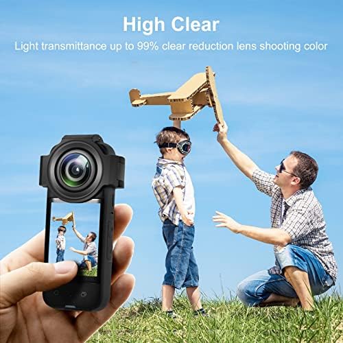 Puluz Lens Guard para Insta360 x3, Atualizar lentes ópticas de vidro Guarda de proteção de capa protetora Acessórios para